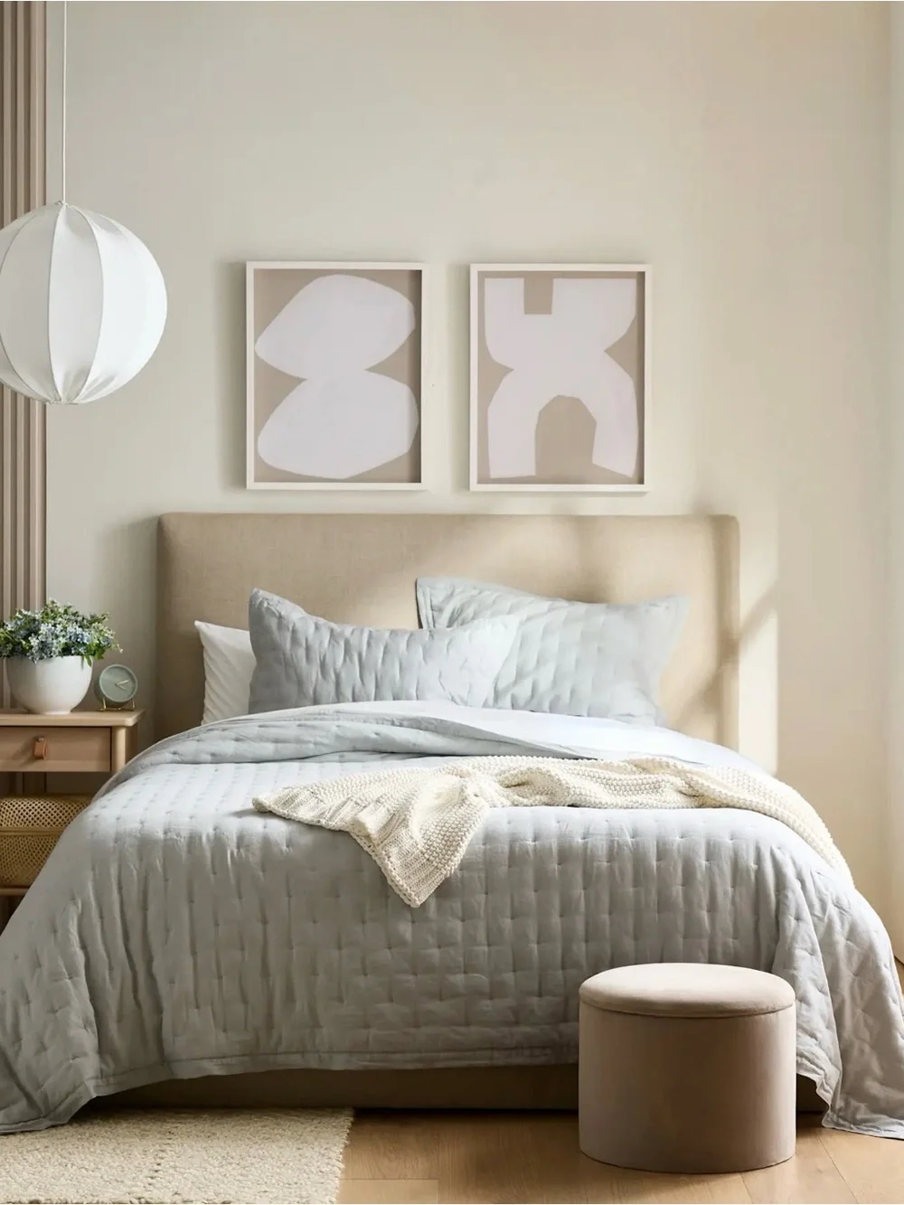 Quince Mist European Linen Full/Queen Dream Quilt - Retail $164